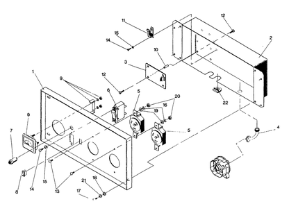 Control Panel Drawing No. 98528 Diagram and Parts List for 0491-0-GN6,500E  Briggs and Stratton Generator
